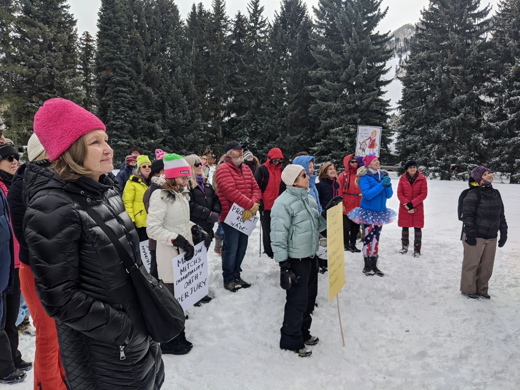 Women's March gazebo